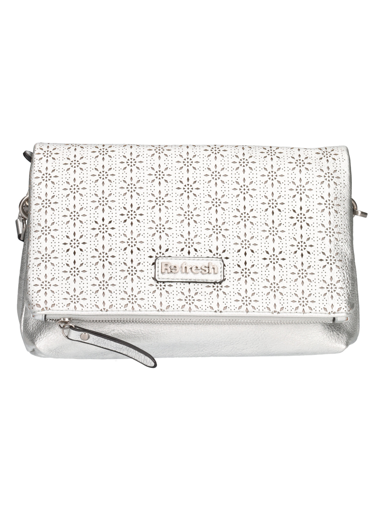 borsa-a-tracolla-refresh-vegan-da-donna-argento-metal