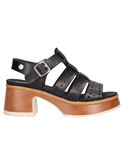 sandalo con tacco largo refresh vegan da donna nero