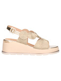 sandalo con zeppa keys da donna oro