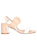 sandalo con tacco largo laura biagiotti da donna beige