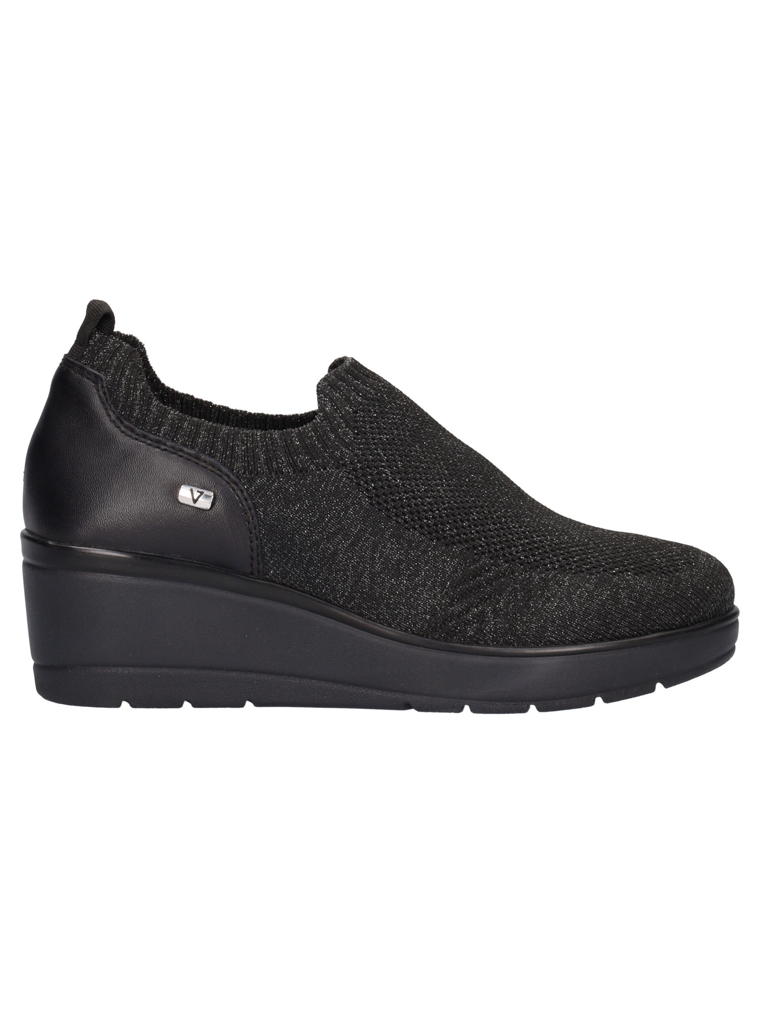 scarpa-casual-con-zeppa-valleverde-da-donna-nera-831e06
