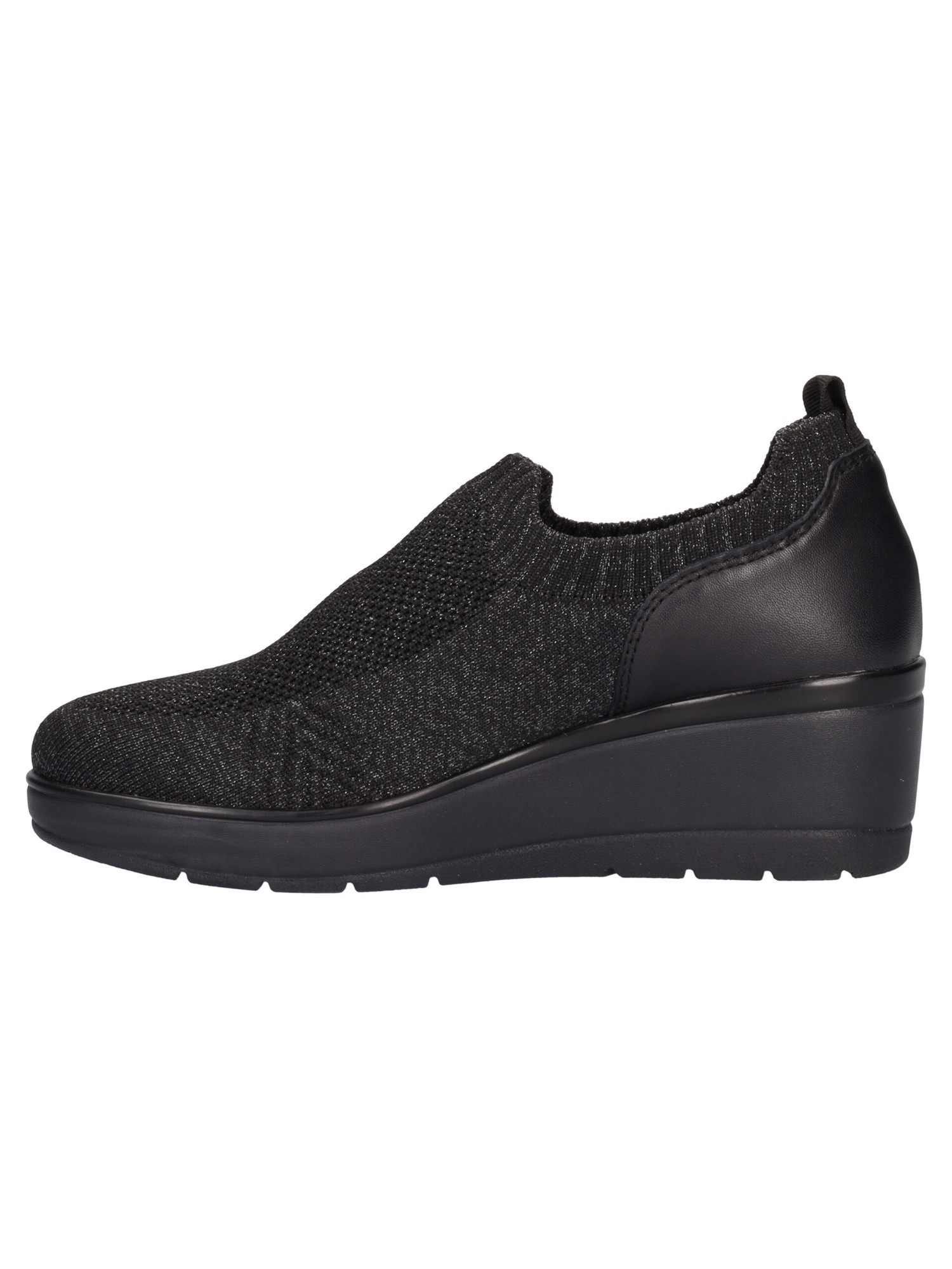 scarpa-casual-con-zeppa-valleverde-da-donna-nera-831e06