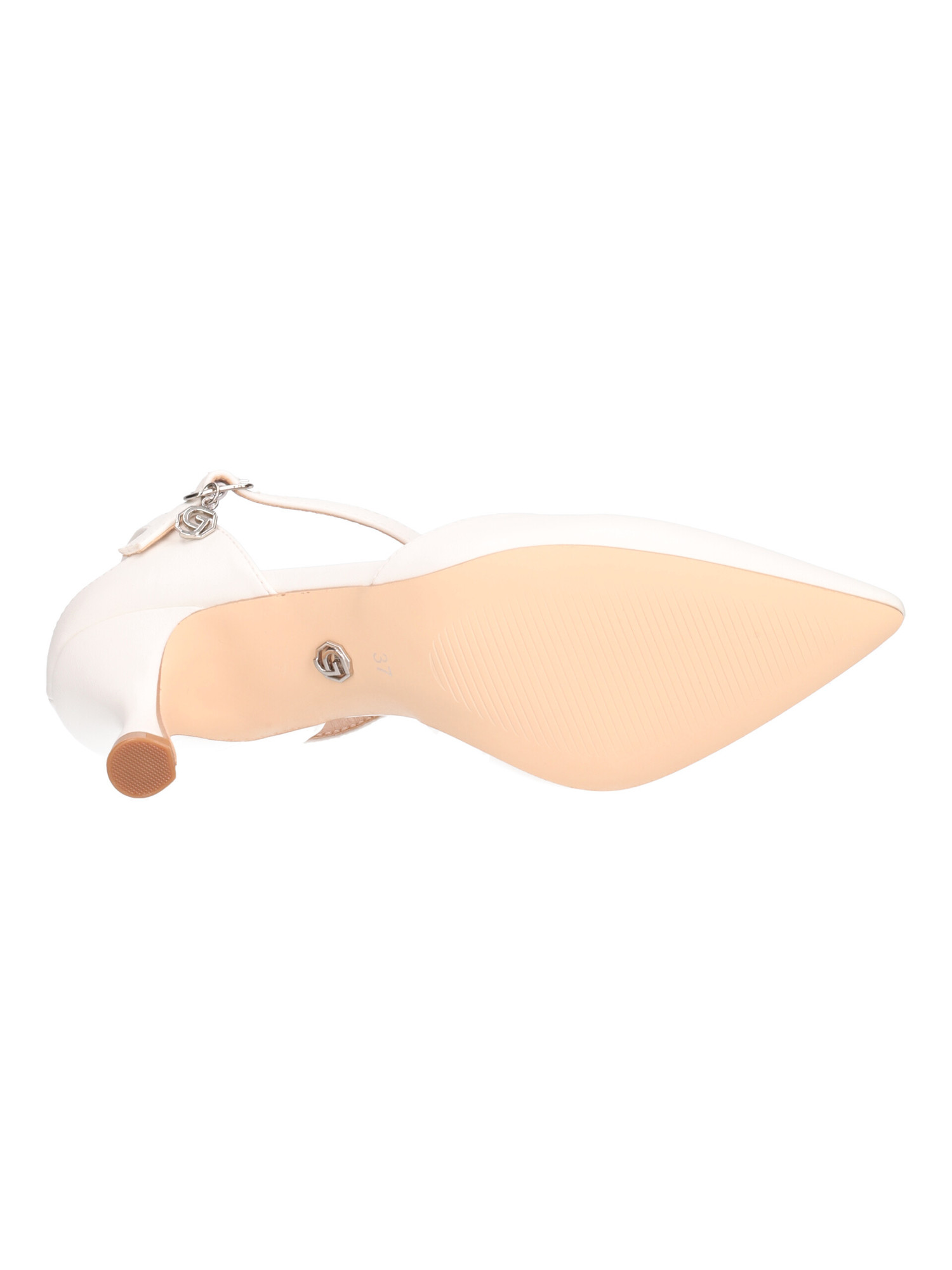 scarpa-con-tacco-fino-gold-and-gold-da-donna-bianca