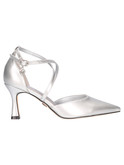scarpa con tacco largo gold&gold da donna argento