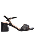 sandalo con tacco largo gold&gold da donna nero