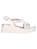 sandalo con zeppa stonefly parky 24 da donna argento