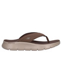 ciabatta infradito skechers go walk da uomo marrone