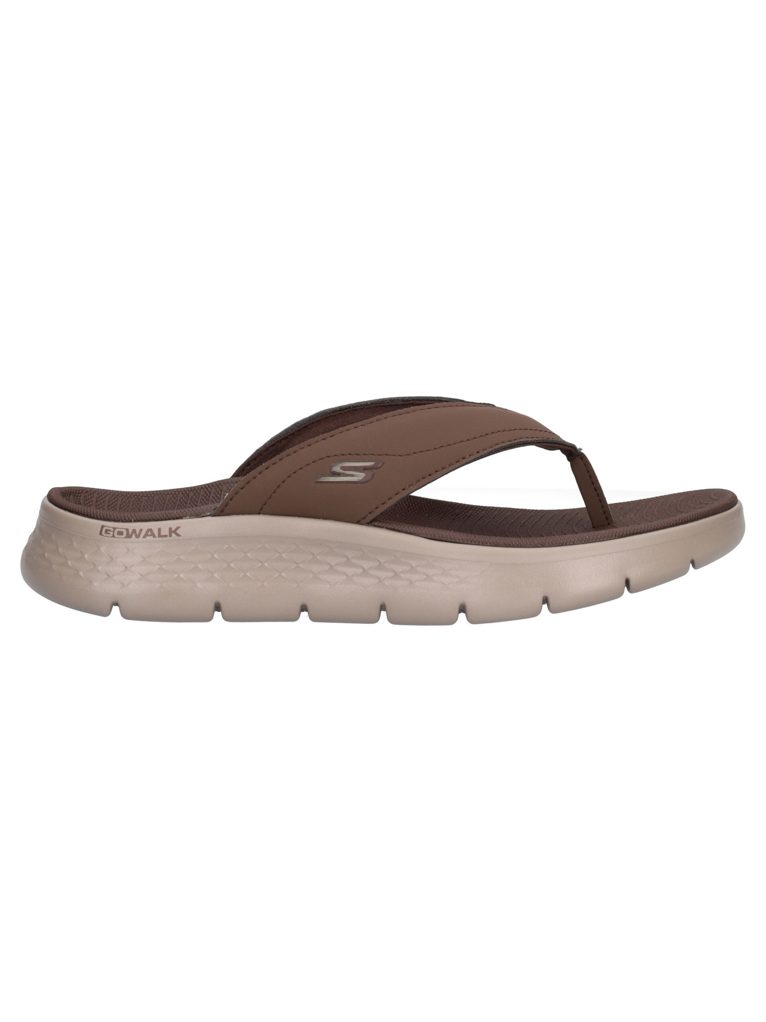 ciabatta-infradito-skechers-go-walk-da-uomo-marrone-292d03