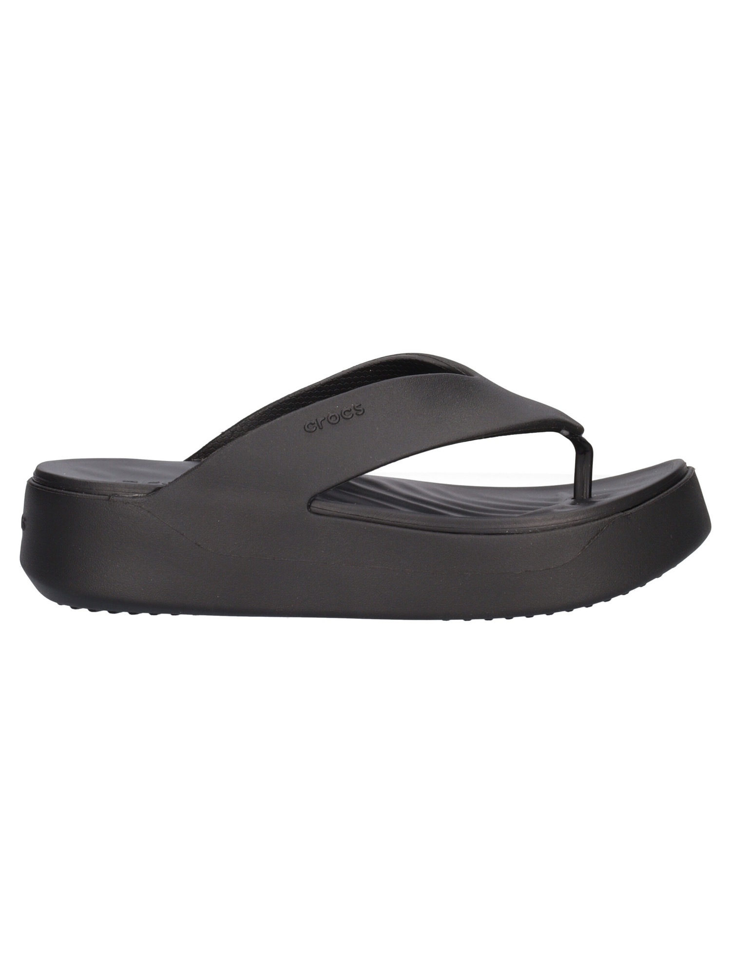 ciabatta-platform-infradito-crocs-getaway-da-donna-nera