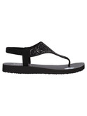 sandalo infradito skechers vegan da donna nero