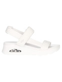 sandalo con zeppa skechers uno air-cooled da donna bianco
