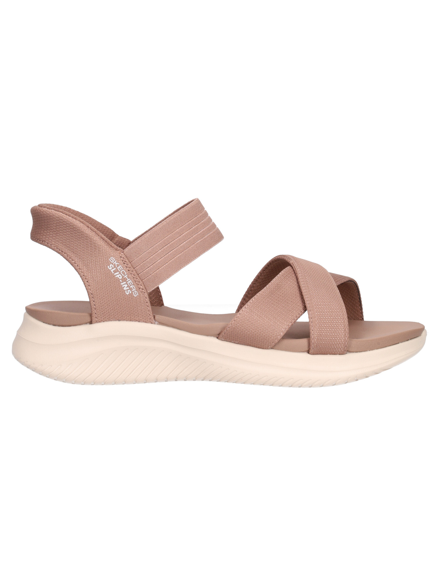 sandalo-skechers-slip-ins-vegan-da-donna-marrone
