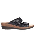 ciabatta con zeppa valleverde da donna blu