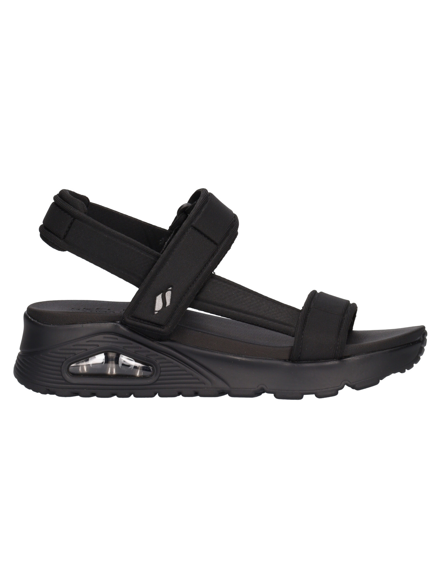 sandalo-con-zeppa-skechers-uno-vegan-da-donna-nero