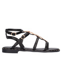sandalo kharisma da donna in ecopelle nero