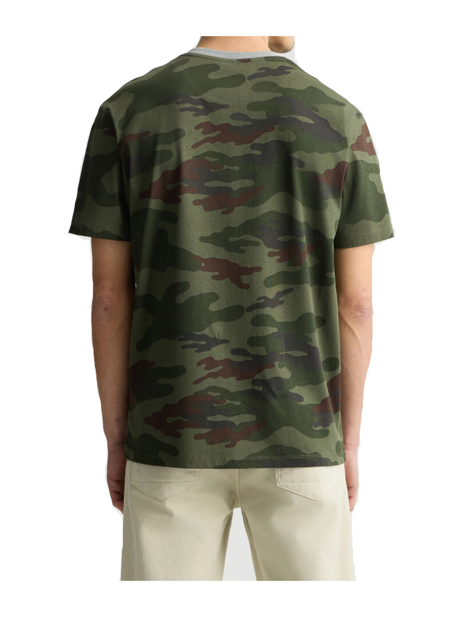 t-shirt-a-maniche-corte-liu-jo-da-uomo-verde-camouflage