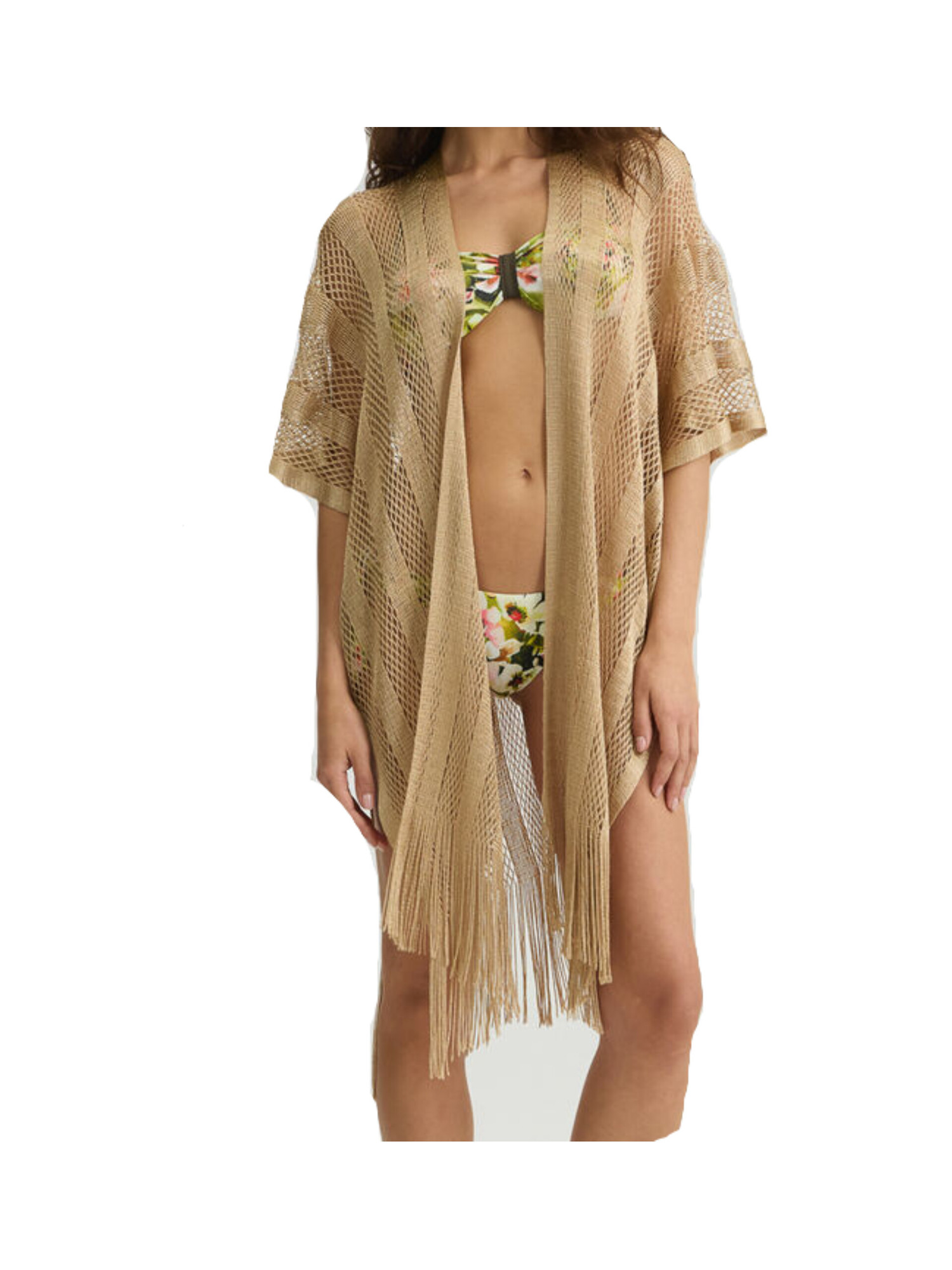 poncho-in-lurex-liu-jo-da-donna-oro