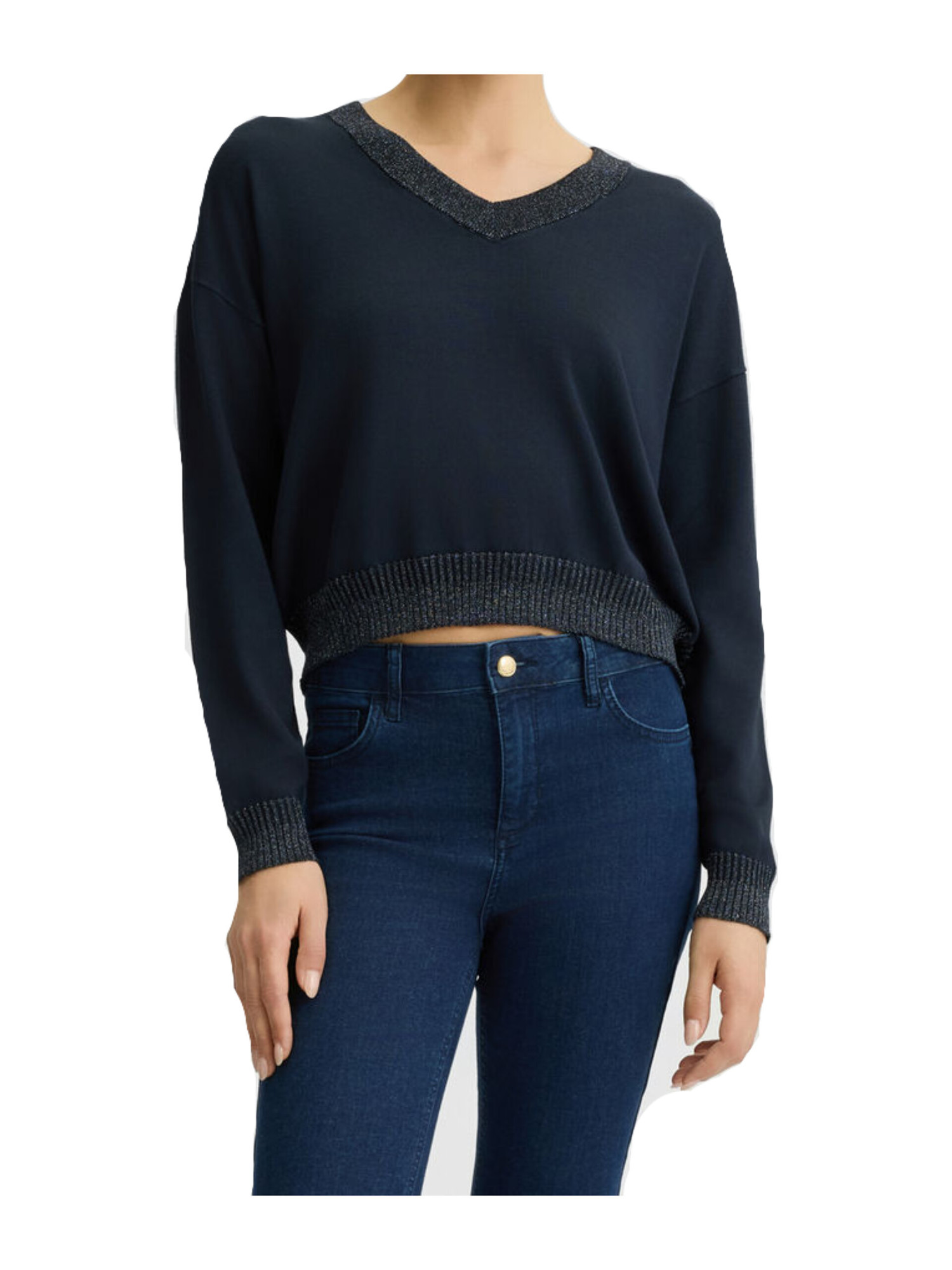 maglia-con-scollo-a-v-liu-jo-da-donna-blu