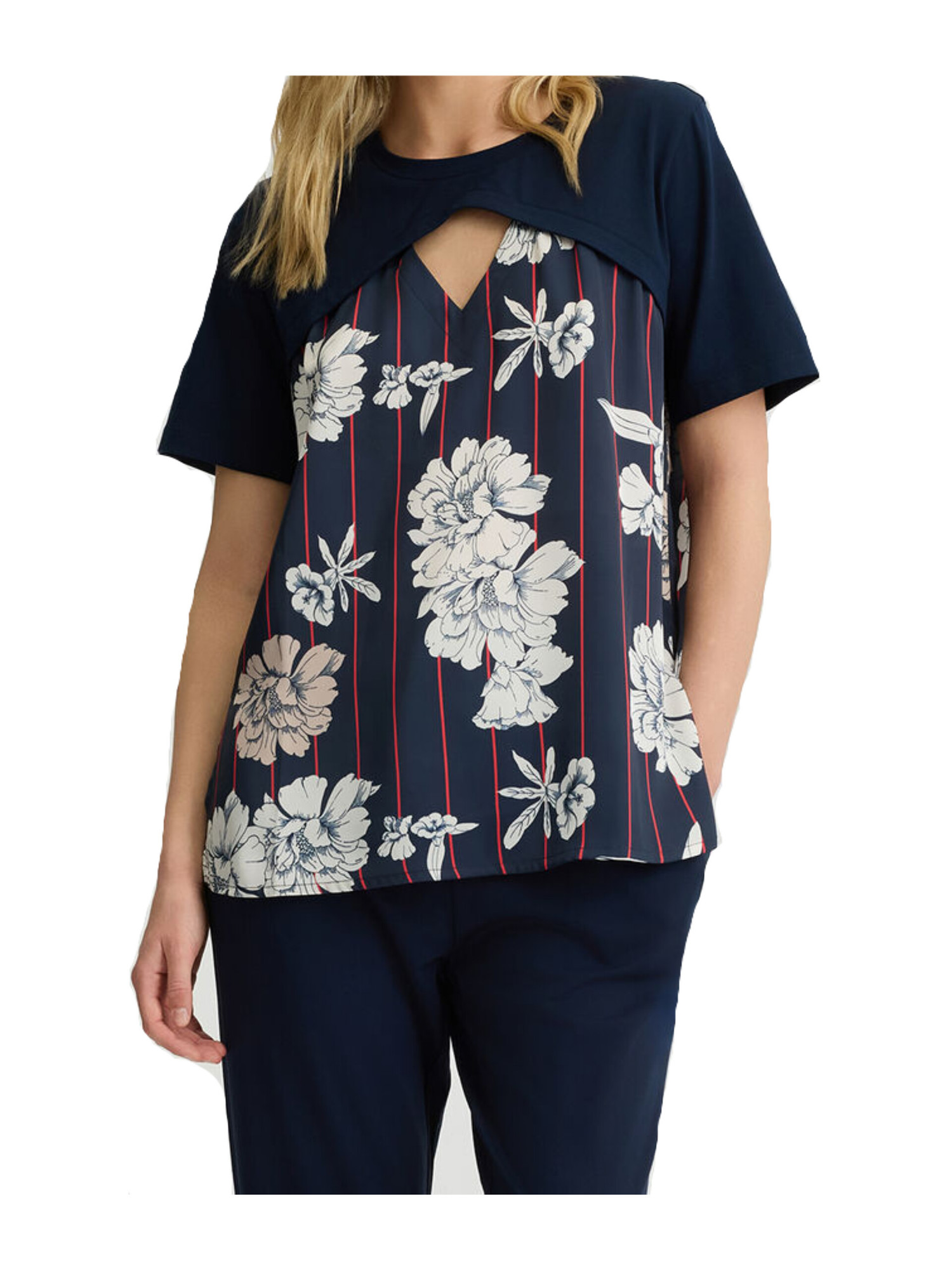 t-shirt-a-maniche-corte-liu-jo-da-donna-blu-4bdb0b