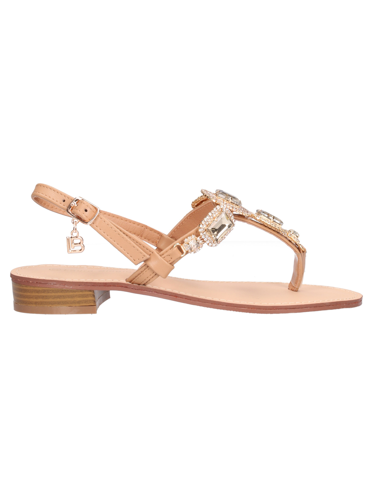 sandalo-con-tacco-basso-laura-biagiotti-da-donna-beige-99ddbf