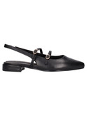 ballerina con tacco basso marco tozzi vegan da donna nera