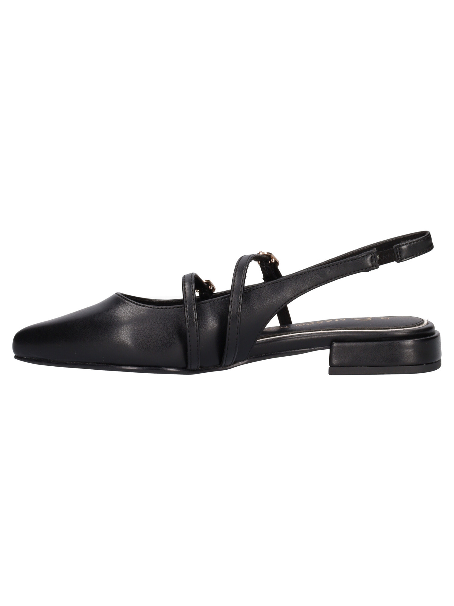 ballerina-con-tacco-basso-marco-tozzi-vegan-da-donna-nera