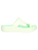 ciabatta infrapollice platform crocs getaway da donna verde chiaro