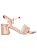 sandalo con tacco largo kharisma da donna rosa