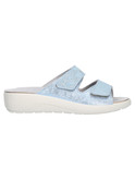 ciabatta con zeppa bassa melluso walk da donna azzurra