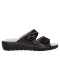 ciabatta con zeppa bassa melluso walk da donna nera