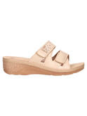 ciabatta con zeppa inblu da donna beige
