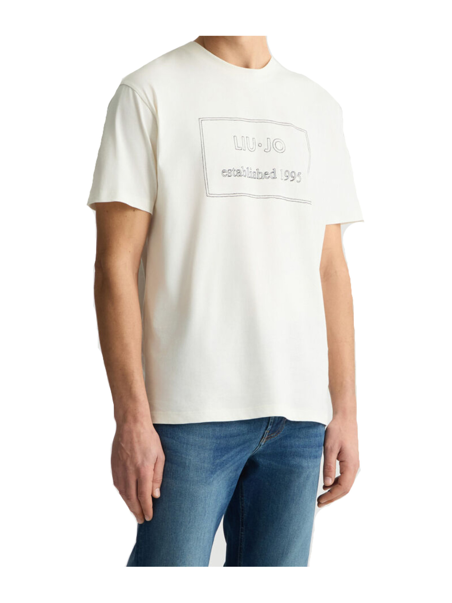 t-shirt-a-maniche-corte-liu-jo-uomo-bianca