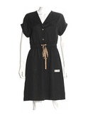 vestito corto alviero martini 1a classe destination da donna nero