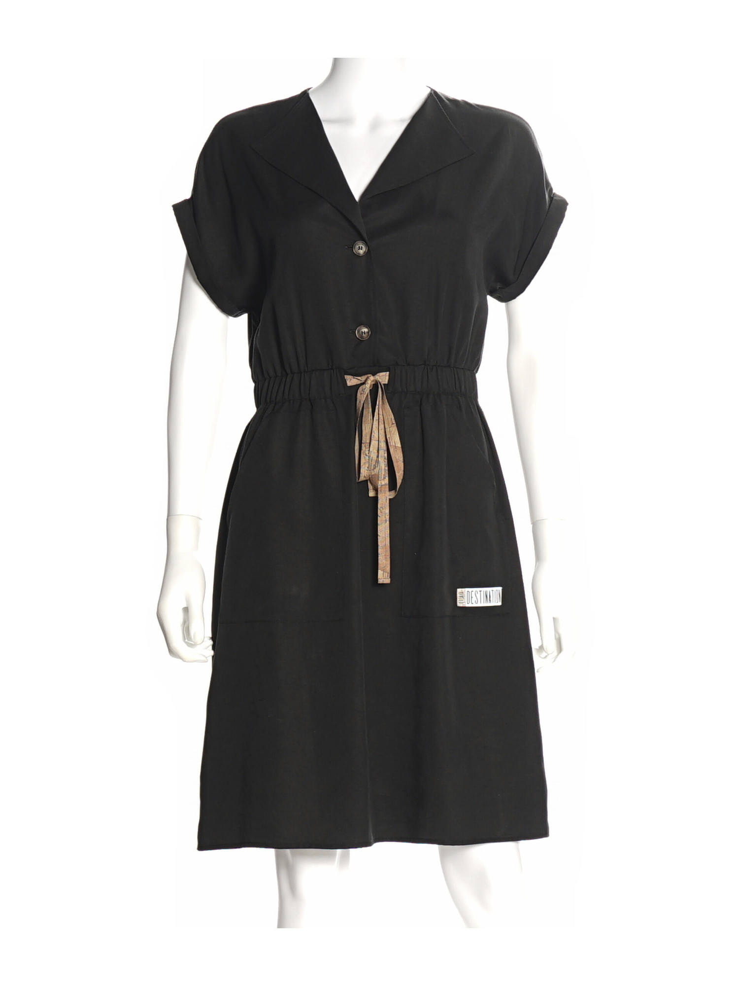 vestito-corto-alviero-martini-1a-classe-destination-da-donna-nero