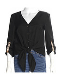 camicia a manica lunga alviero martini 1a classe da donna nera