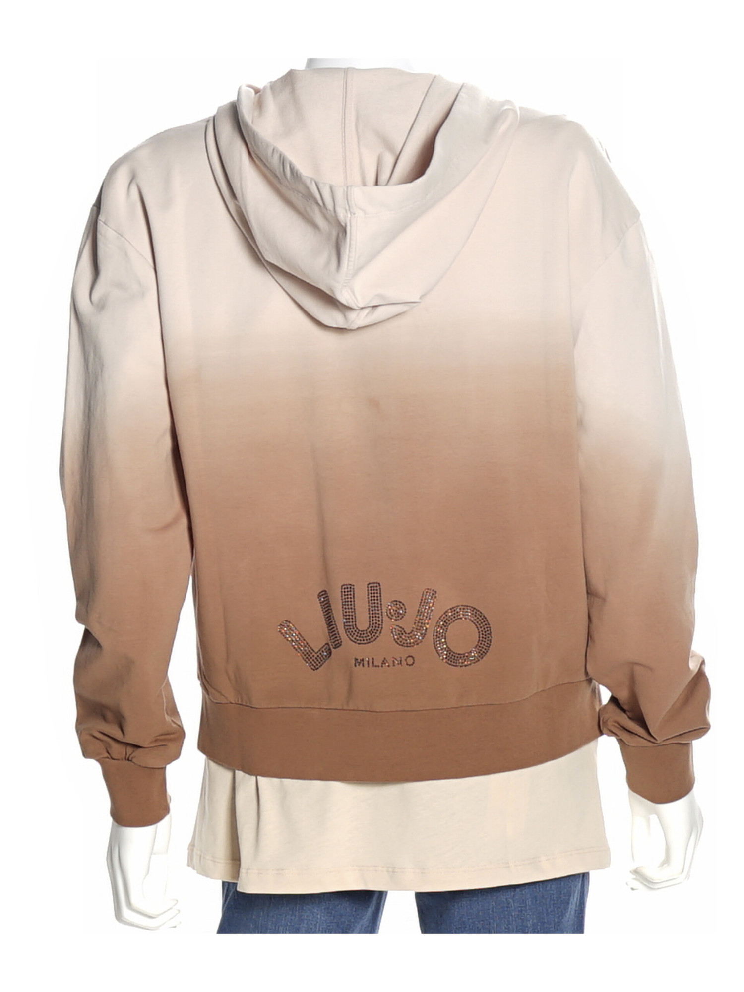 felpa-con-zip-liu-jo-da-donna-nude-e-marrone