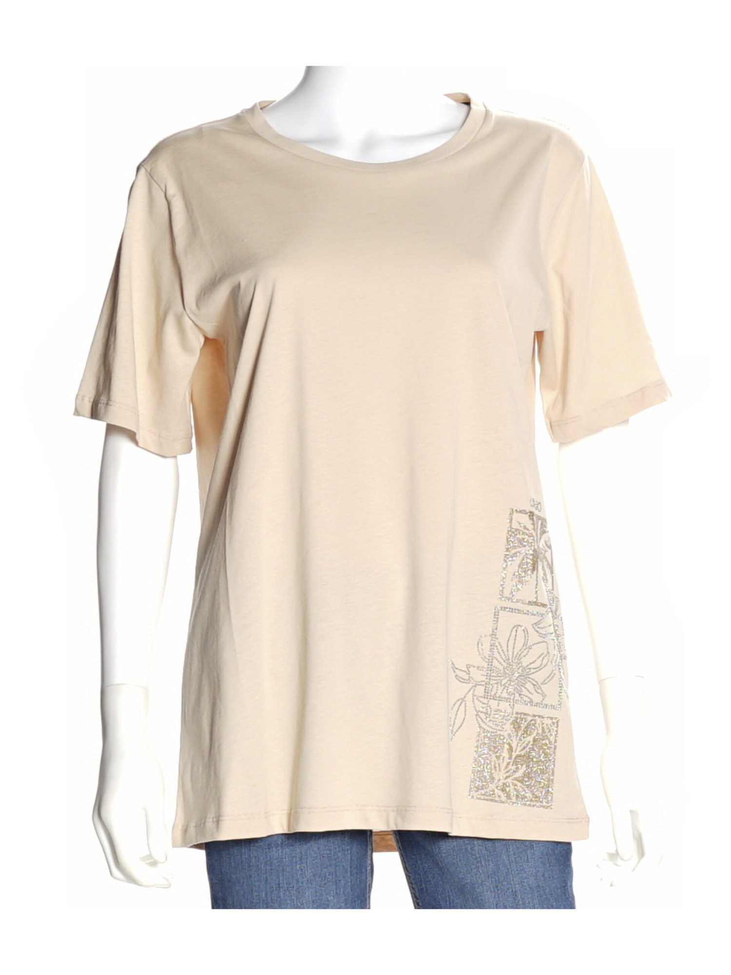 t-shirt-a-maniche-corte-liu-jo-da-donna-nude