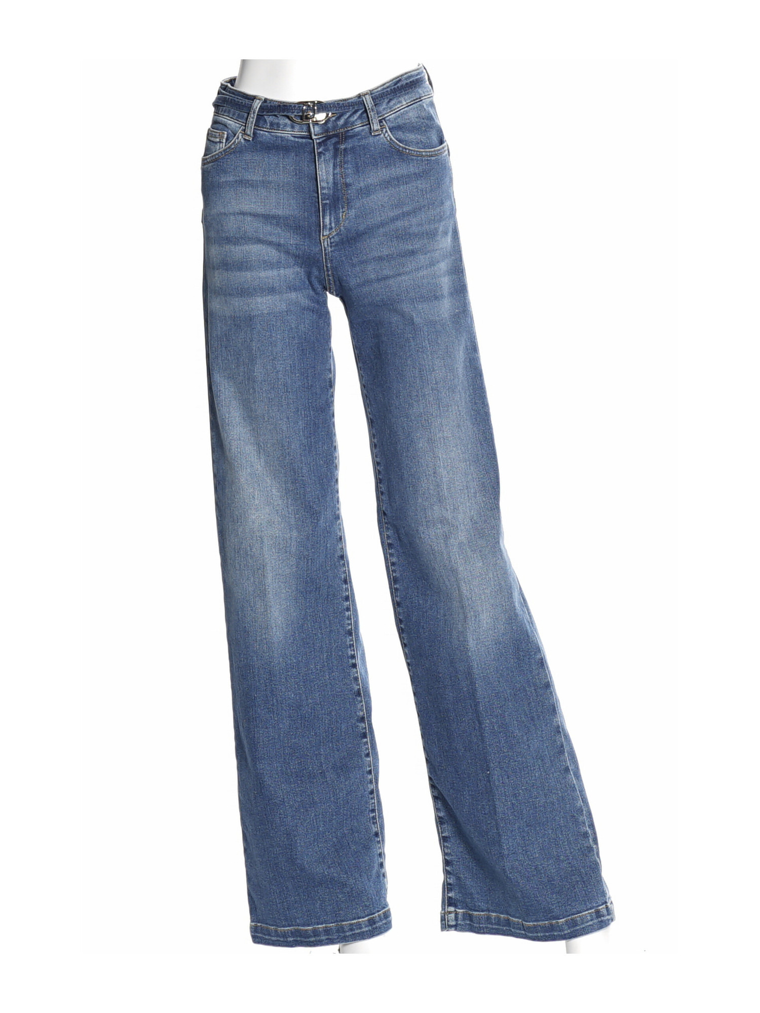 jeans-flare-a-vita-alta-liu-jo-da-donna-blu-denim