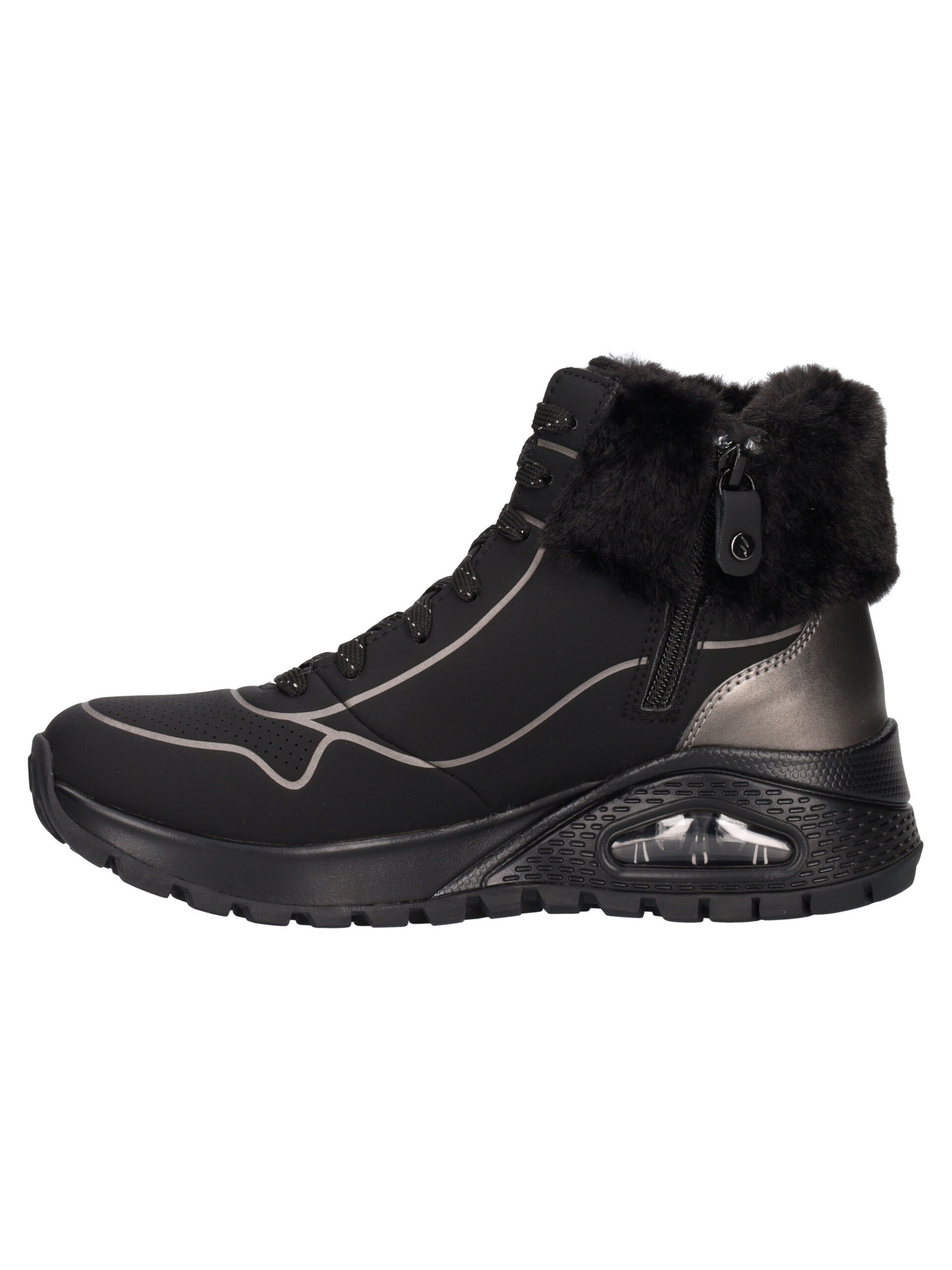 sneaker-alta-skechers-uno-air-cooled-da-donna-nera-389b43