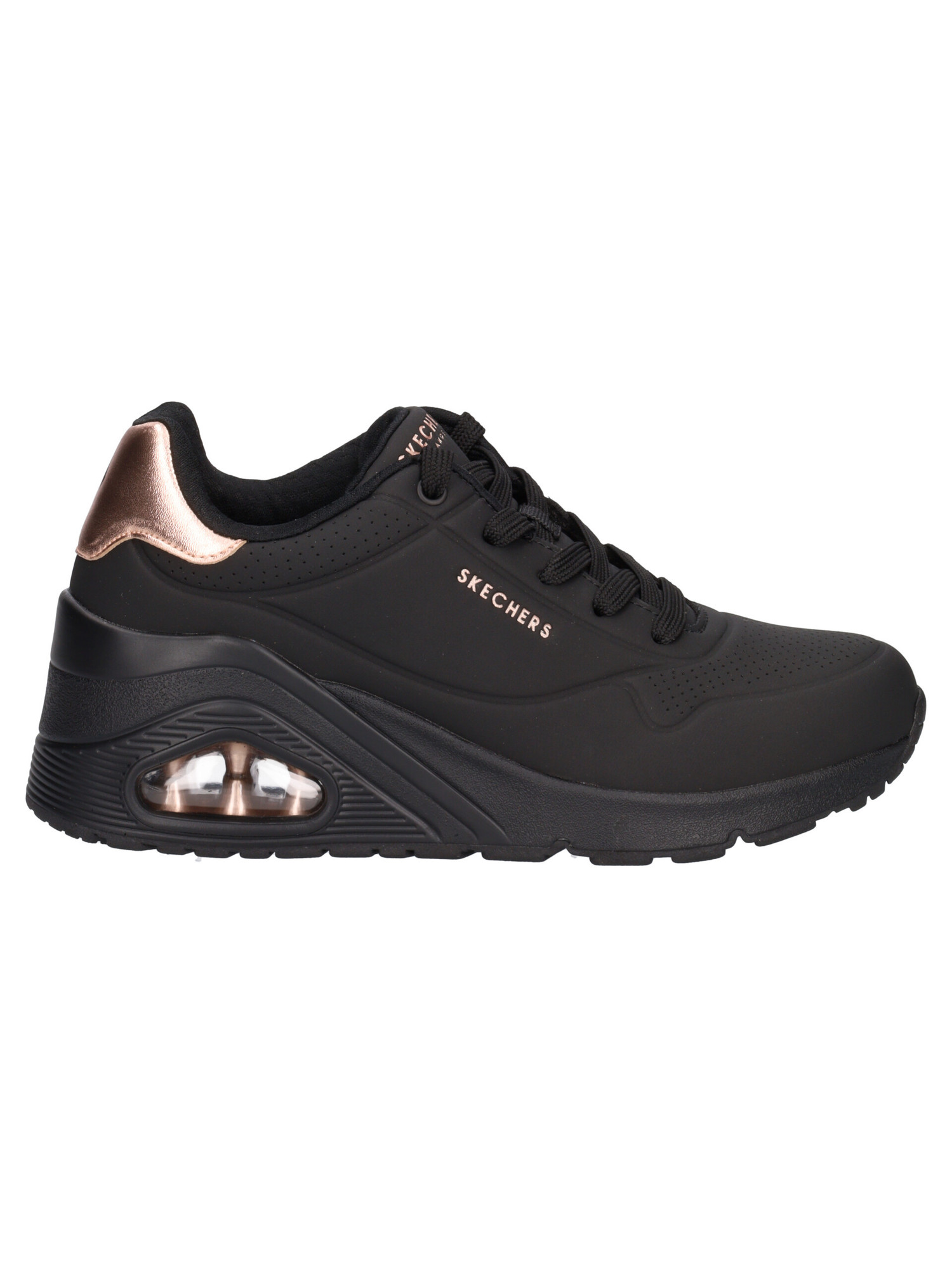 sneaker-con-zeppa-skechers-uno-air-cooled-da-donna-nera-75c314