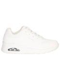 sneaker skechers uno da donna bianca