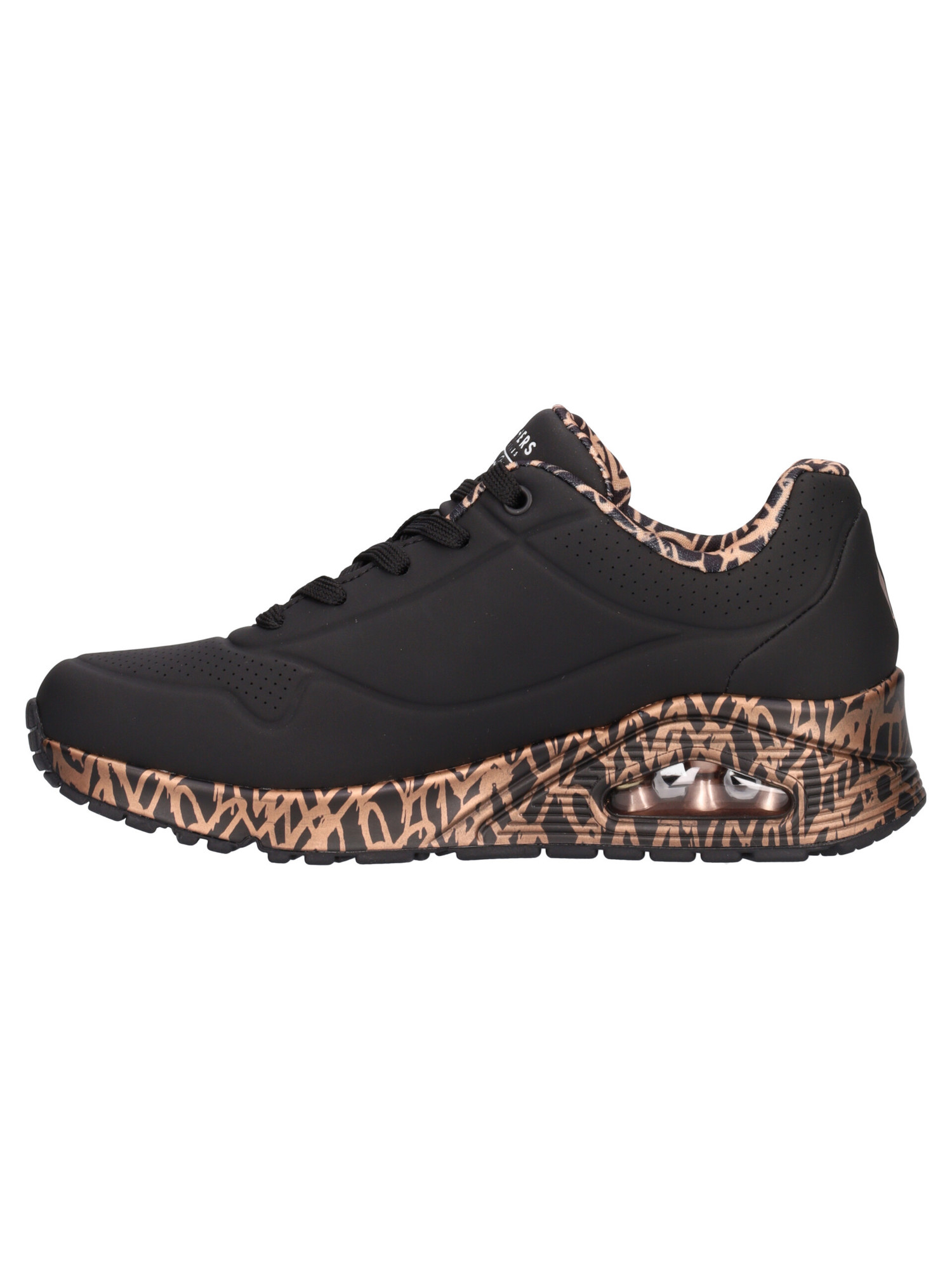 sneaker-skechers-uno-love-da-donna-nera