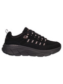 sneaker skechers d'lux walker 2.0 da donna nera