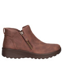 stivaletto skechers vegan da donna marrone