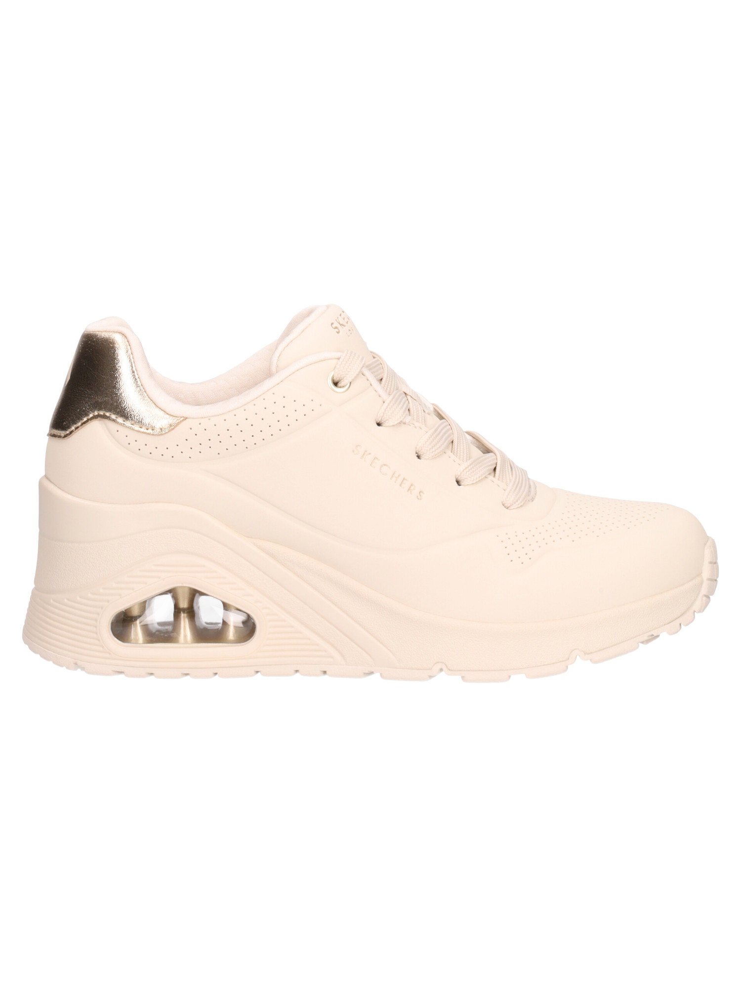 sneaker-con-zeppa-skechers-uno-air-cooled-da-donna-avorio
