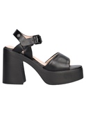 sandalo con tacco largo refresh vegan da donna nero