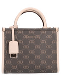 borsa a mano s liu jo da donna taupe e testa di moro
