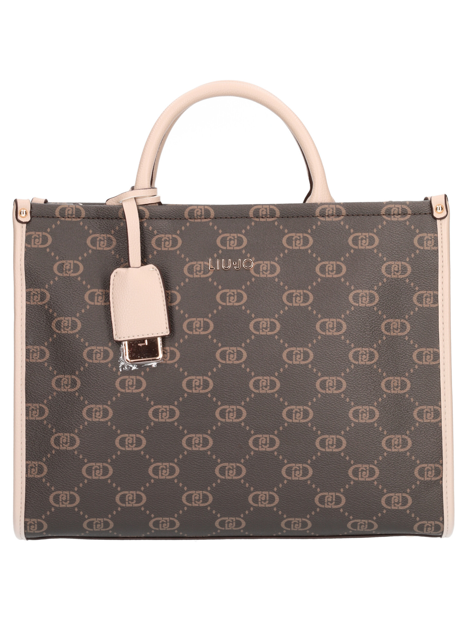 borsa-a-mano-m-liu-jo-da-donna-taupe-e-testa-di-moro