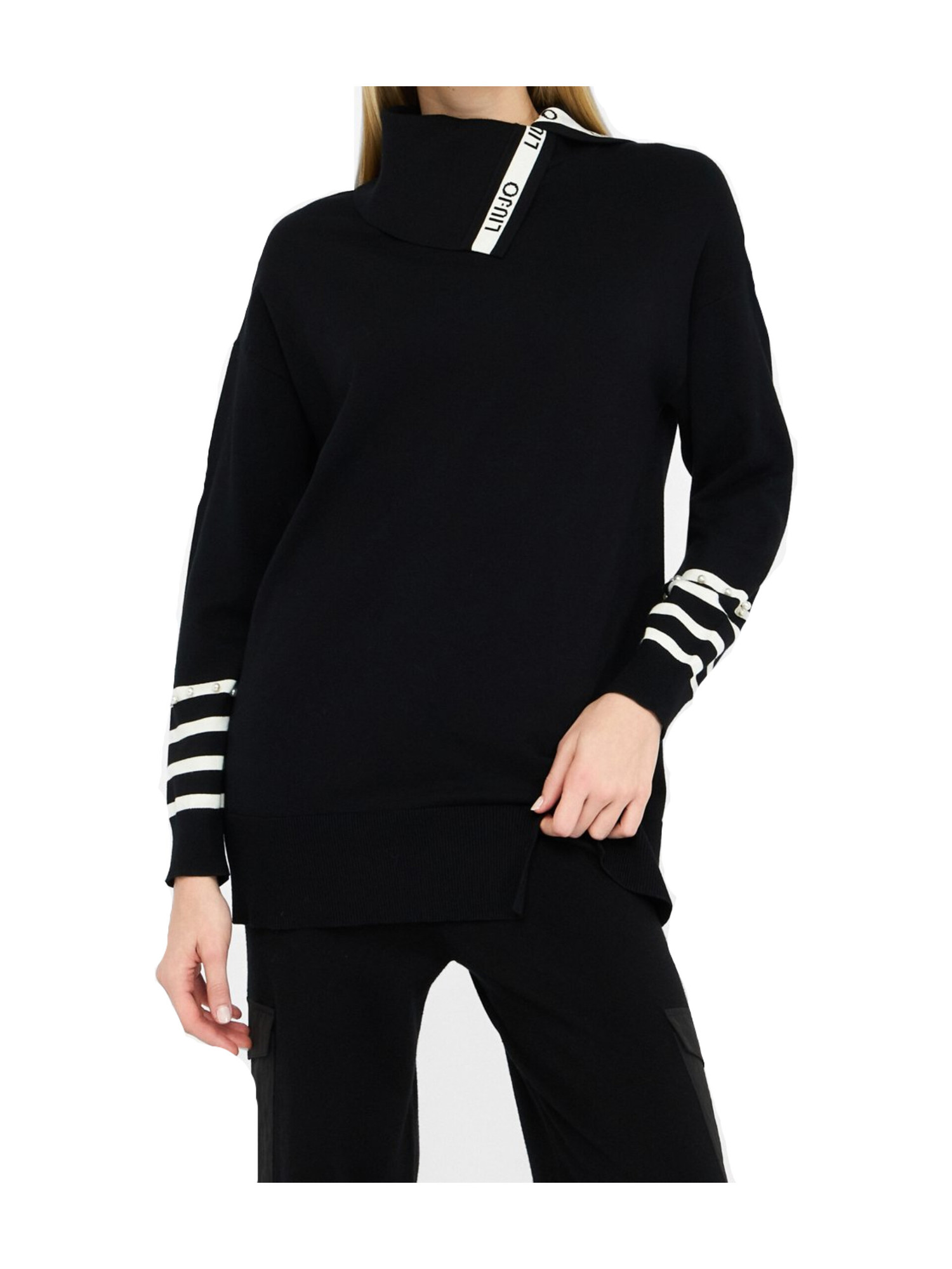 maxi-maglia-liu-jo-da-donna-nera