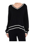 maglia-scollo-a-v-liu-jo-da-donna-nera
